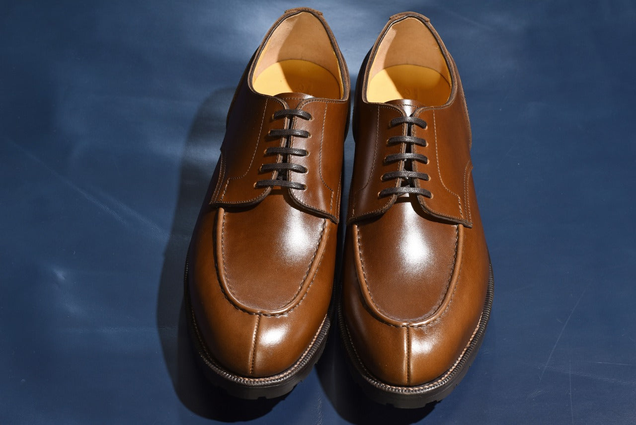 “Zach” Split Toe Derby, Brown Dress Shoes, Tank Sole, Goodyear welted, US size 5 1/2 ~ 10