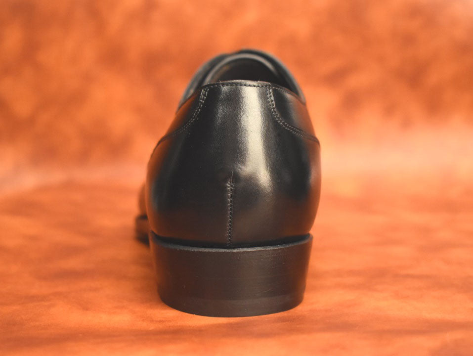 “Allan” Split Toe Derby, Black Dress Shoes, Weinheimer Box calf, Hand welted, US size 5 1/2 ~ 10