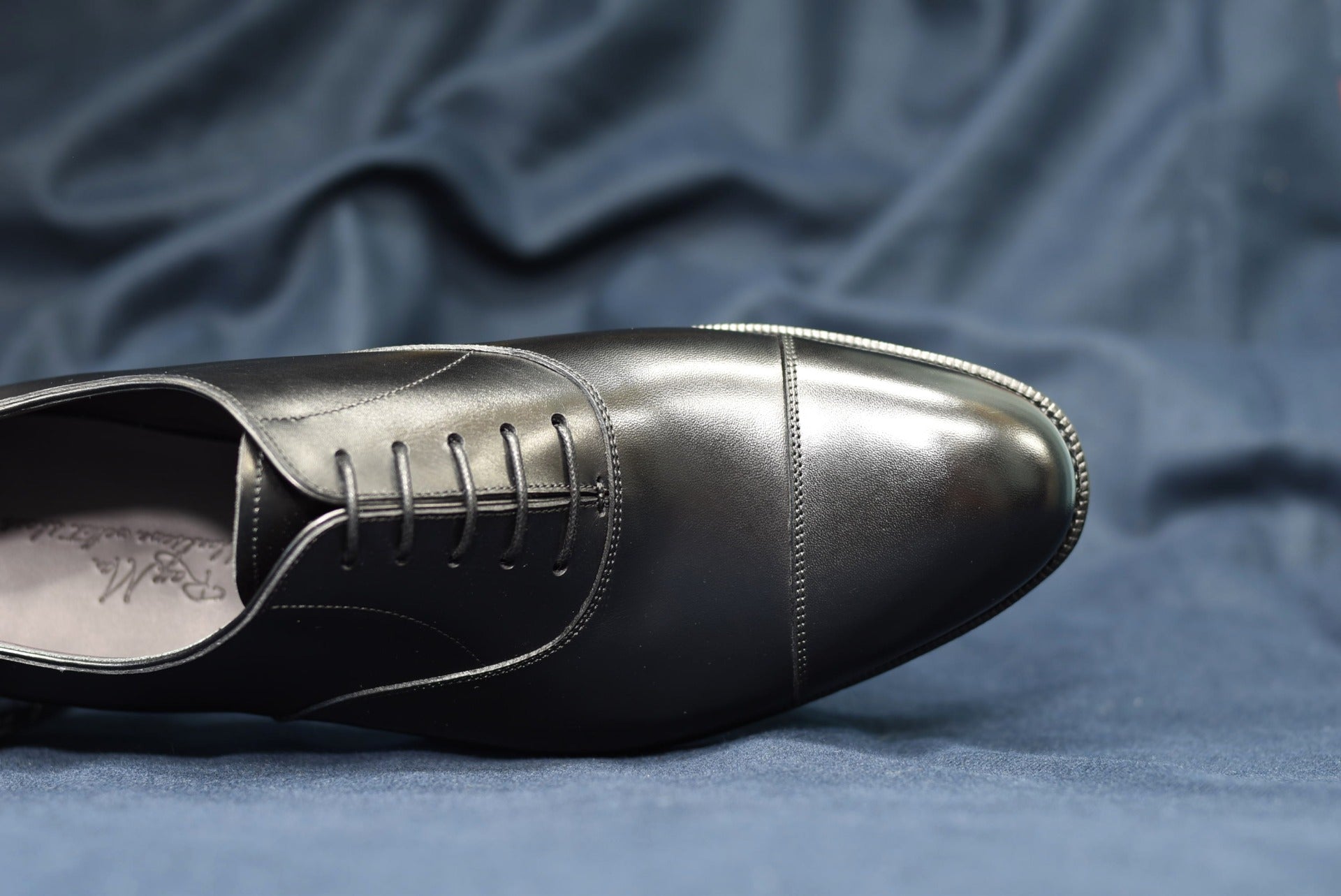 “Allan” Split Toe Derby, Black Dress Shoes, Weinheimer Box calf, Hand  welted, US size 5 1/2 ~ 10