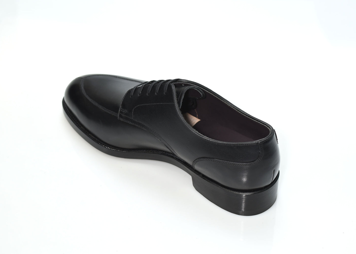 “Owen” V Tip Split Toe Derby, Black Dress Shoes, Weinheimer Box calf, Goodyear welted, US size 5 1/2 ~ 10