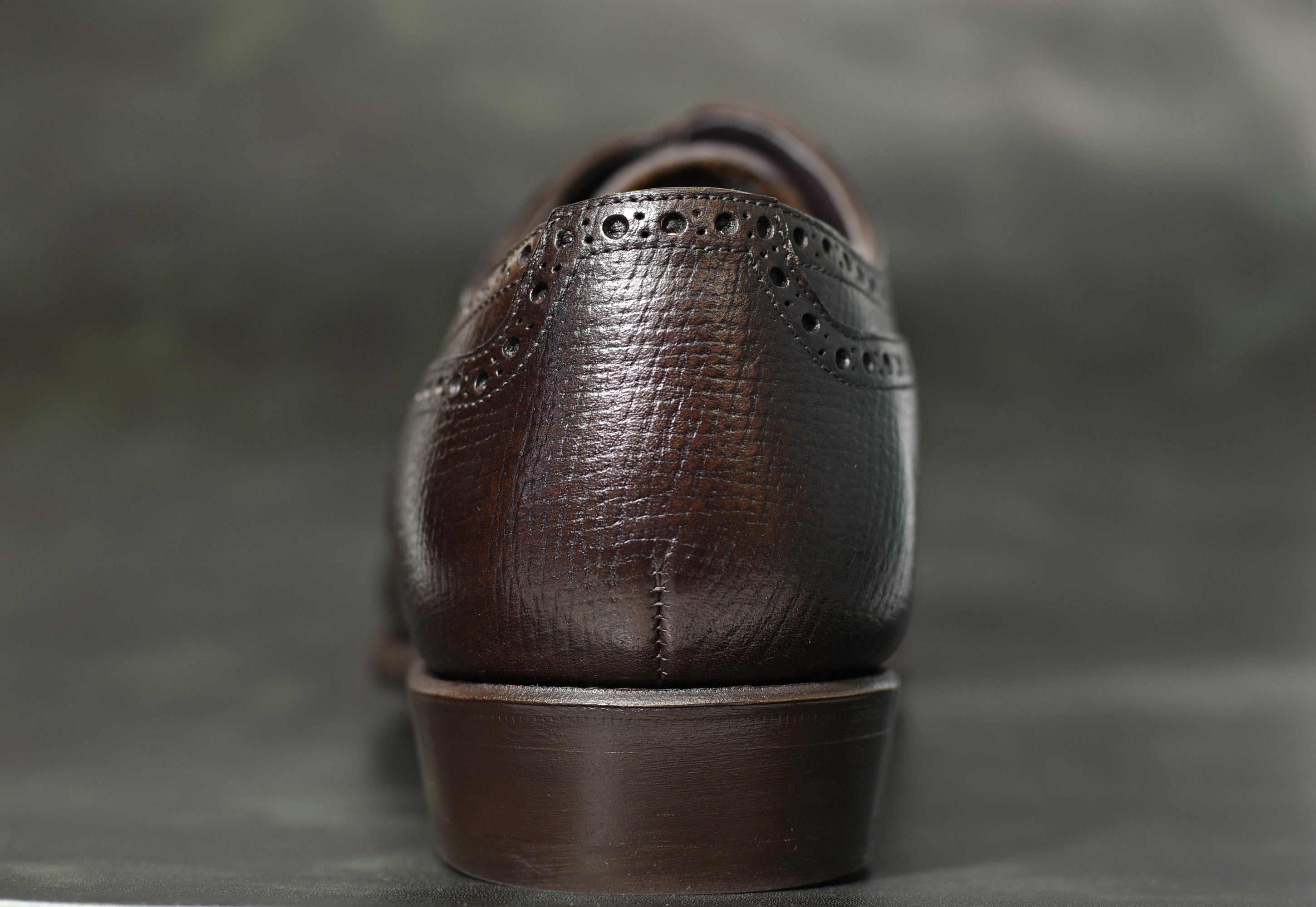 “Kettner” Adelaide, Chocolate Dark Brown Dress Shoes, Horween Hatch Grain,  Hand welted, US size 5 1/2 ~ 10