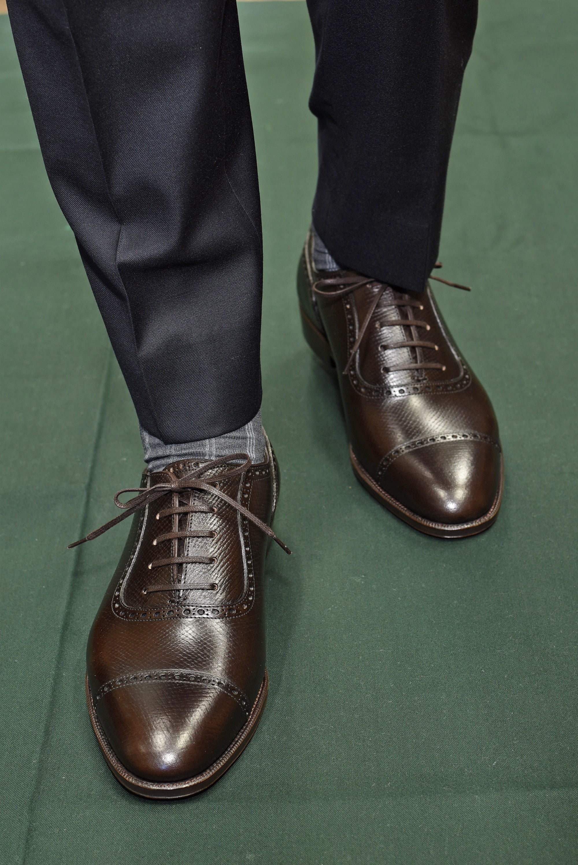 “Kettner” Adelaide, Chocolate Dark Brown Dress Shoes, Horween Hatch Grain,  Hand welted, US size 5 1/2 ~ 10